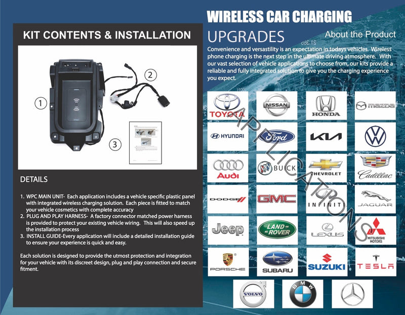 Wireless Car Charger Retrofit - Vehicle Specific for 2014-2020 Audi S3 - Ensight Automotive Solutions -